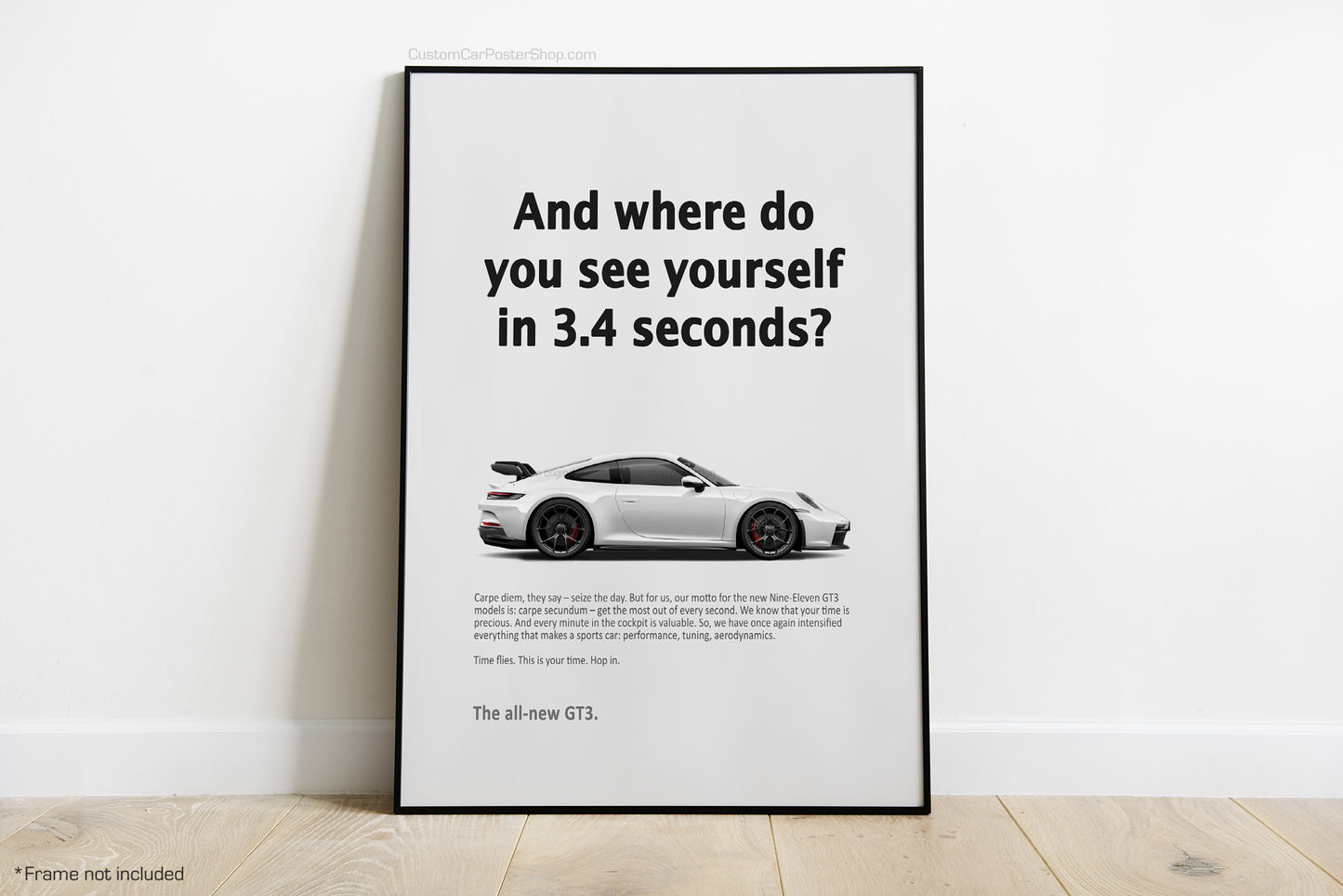 Porsche 911 GT3 (992) Vintage Porsche Ads - Precious Time