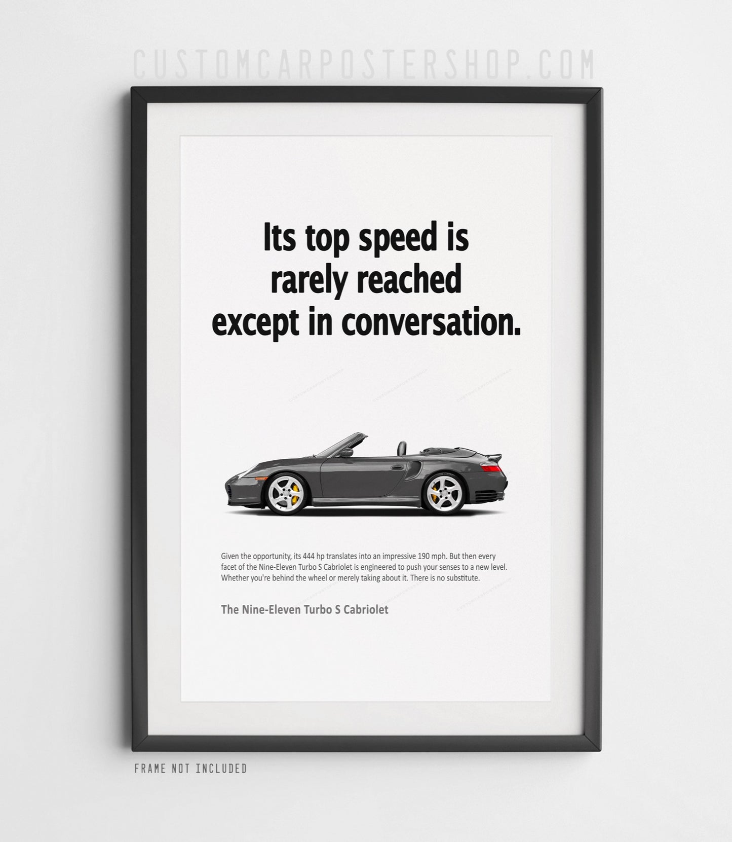 Porsche 911 (996) Turbo S Cabriolet Vintage Ad - Top Speed Conversation