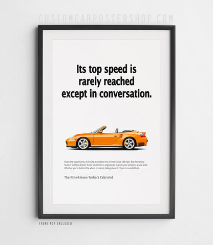 Porsche 911 (996) Turbo S Cabriolet Vintage Ad - Top Speed Conversation