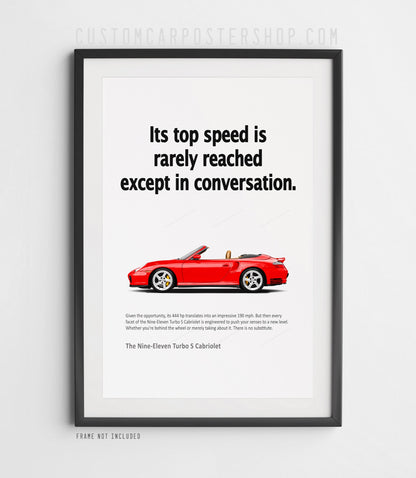 Porsche 911 (996) Turbo S Cabriolet Vintage Ad - Top Speed Conversation