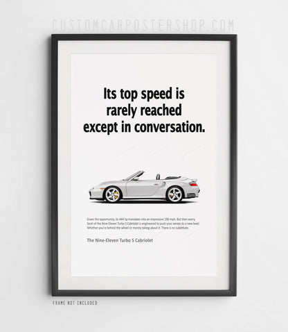 Porsche 911 (996) Turbo S Cabriolet Vintage Ad - Top Speed Conversation