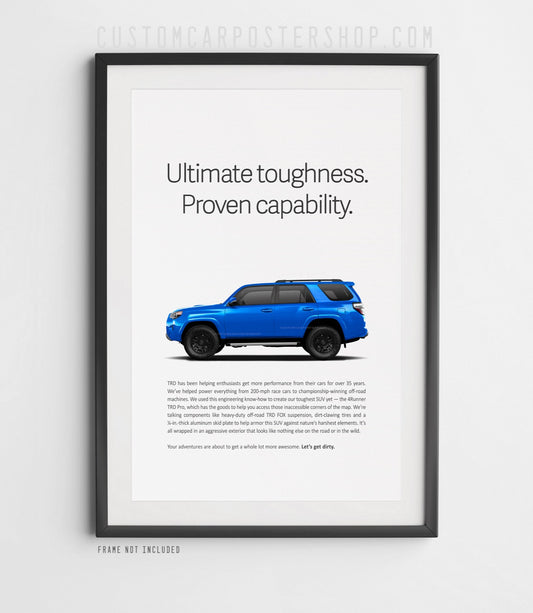 Toyota 4Runner 2019 Print Ad Reproduction Poster