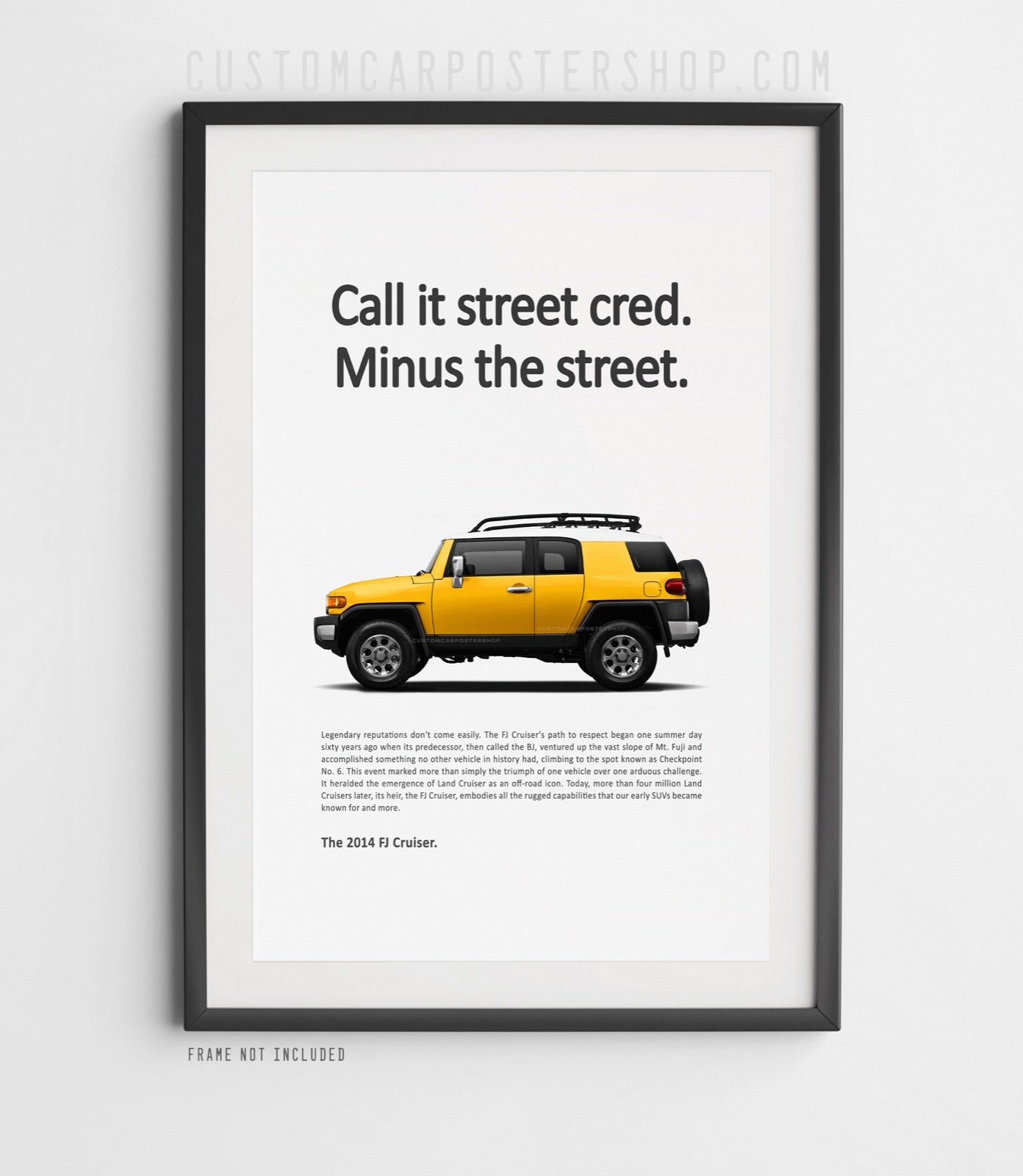 Toyota FJ Cruiser Print Ad - Street Cred