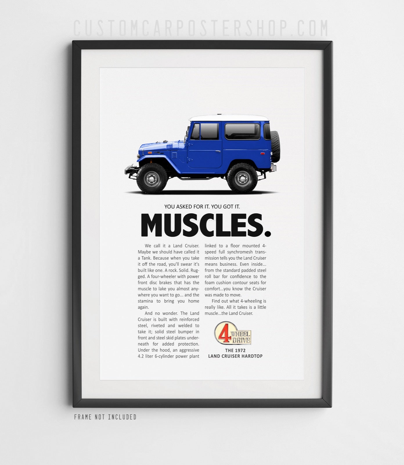 Toyota FJ40 Classic Print Ad - Muscles