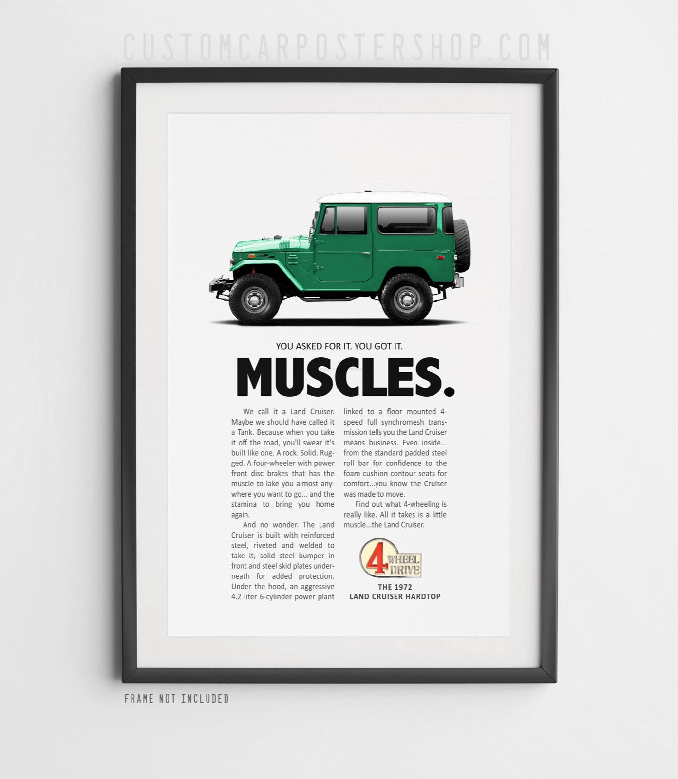 Toyota FJ40 Classic Print Ad - Muscles