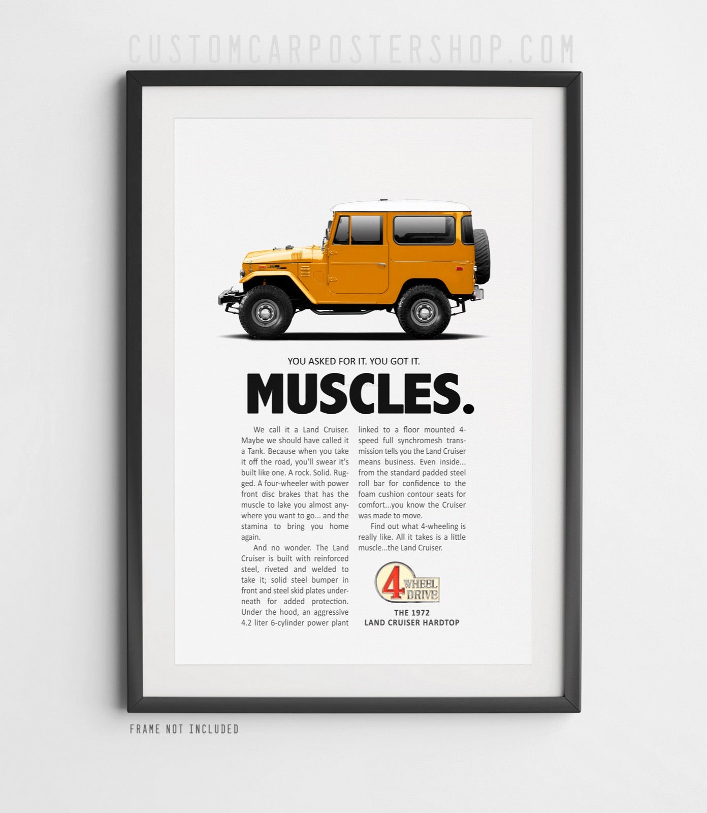 Toyota FJ40 Classic Print Ad - Muscles