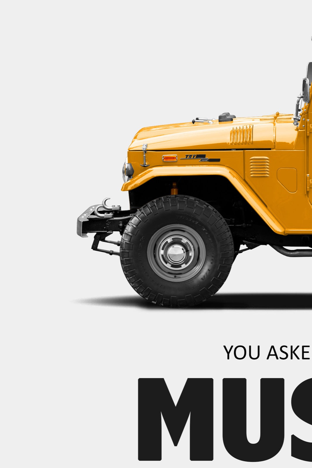 Toyota FJ40 Classic Print Ad - Muscles