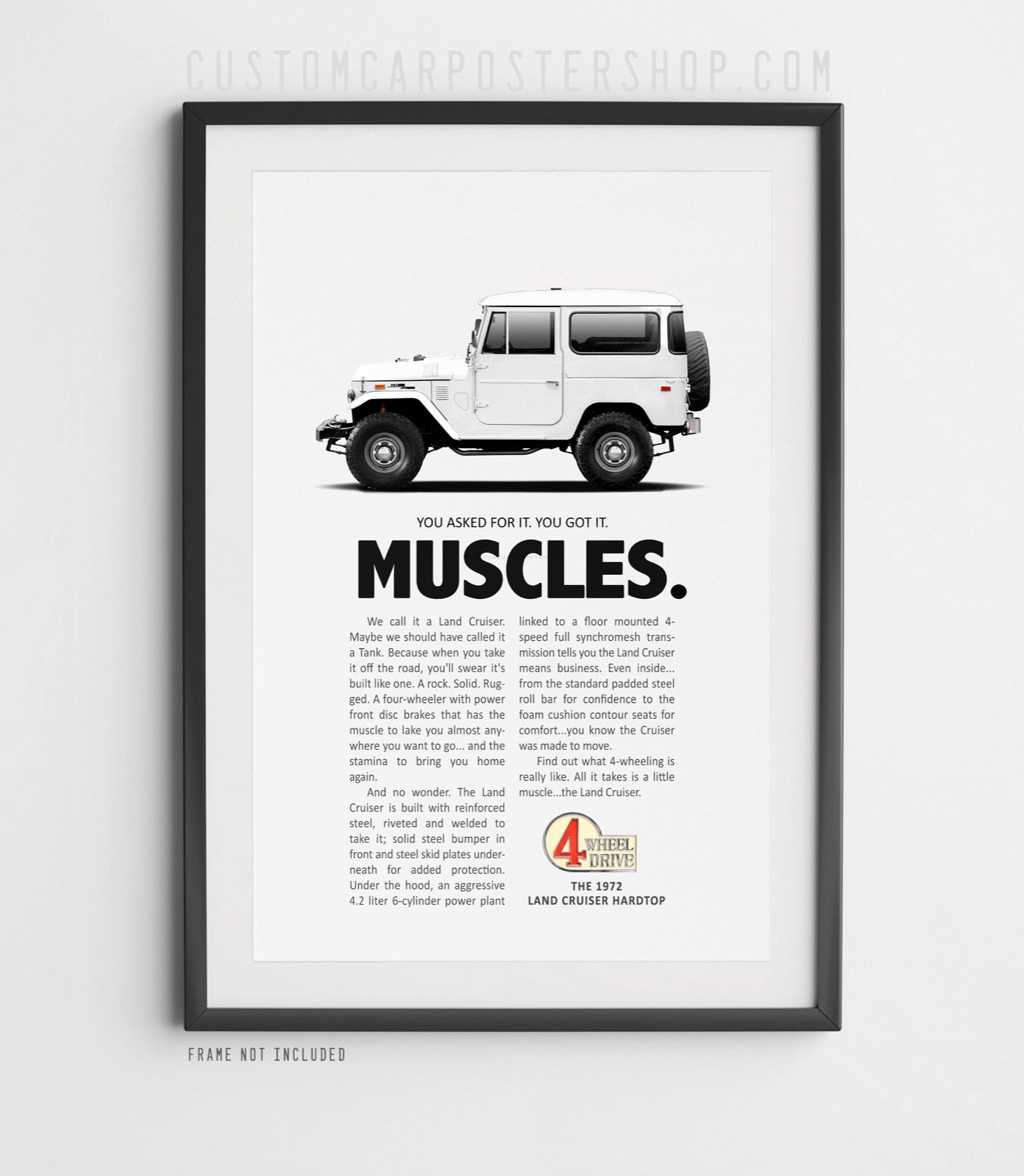 Toyota FJ40 Classic Print Ad - Muscles