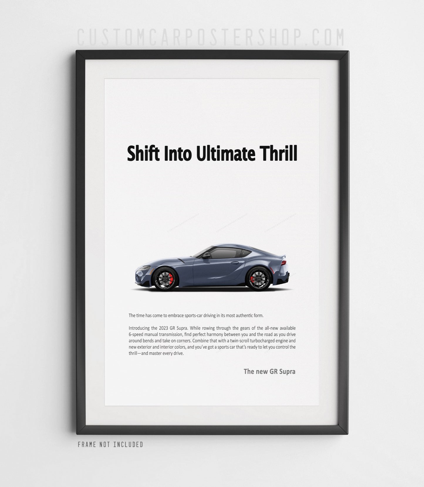 Toyota Mk5 Supra Print Ad - Shift Into Ultimate Thrill