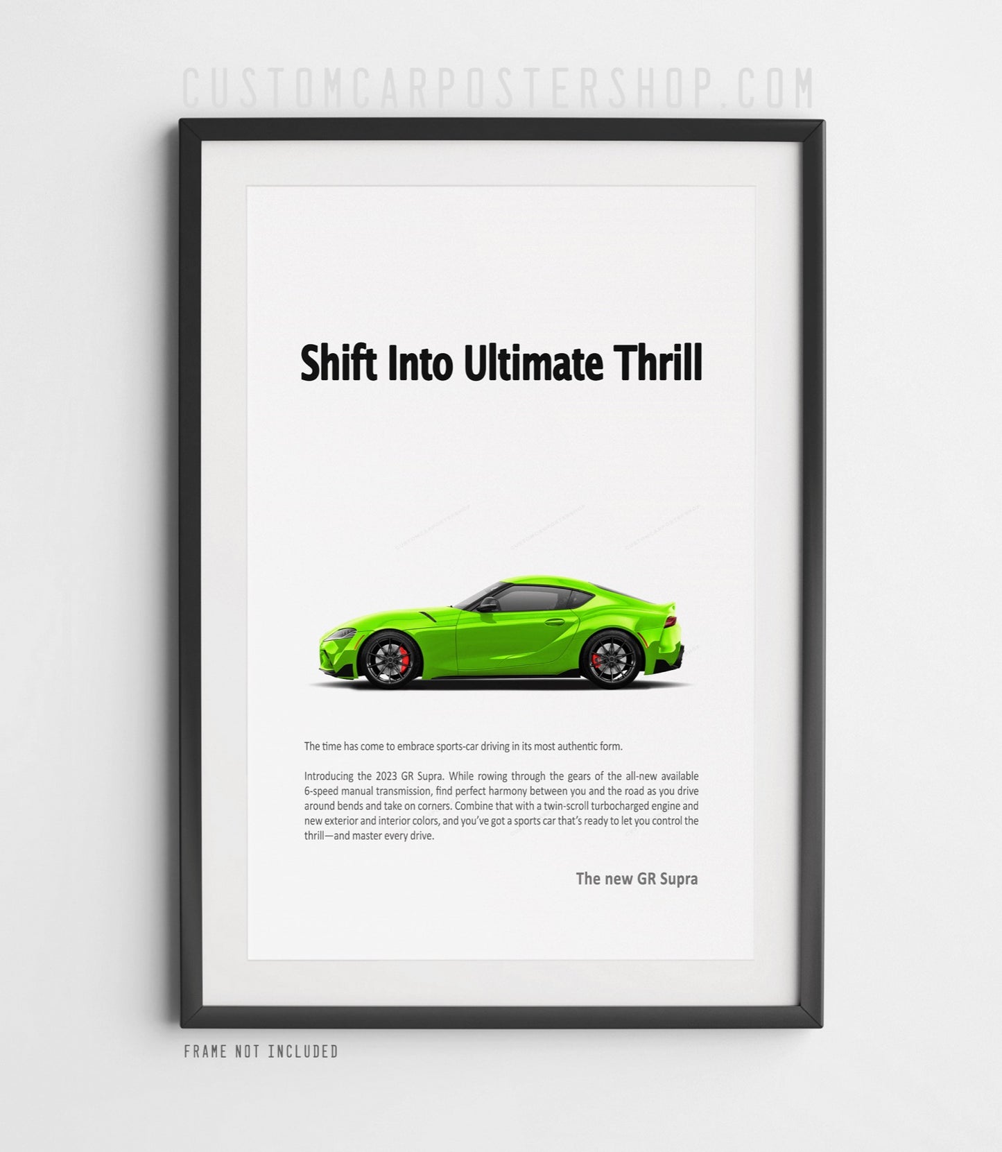 Toyota Mk5 Supra Print Ad - Shift Into Ultimate Thrill