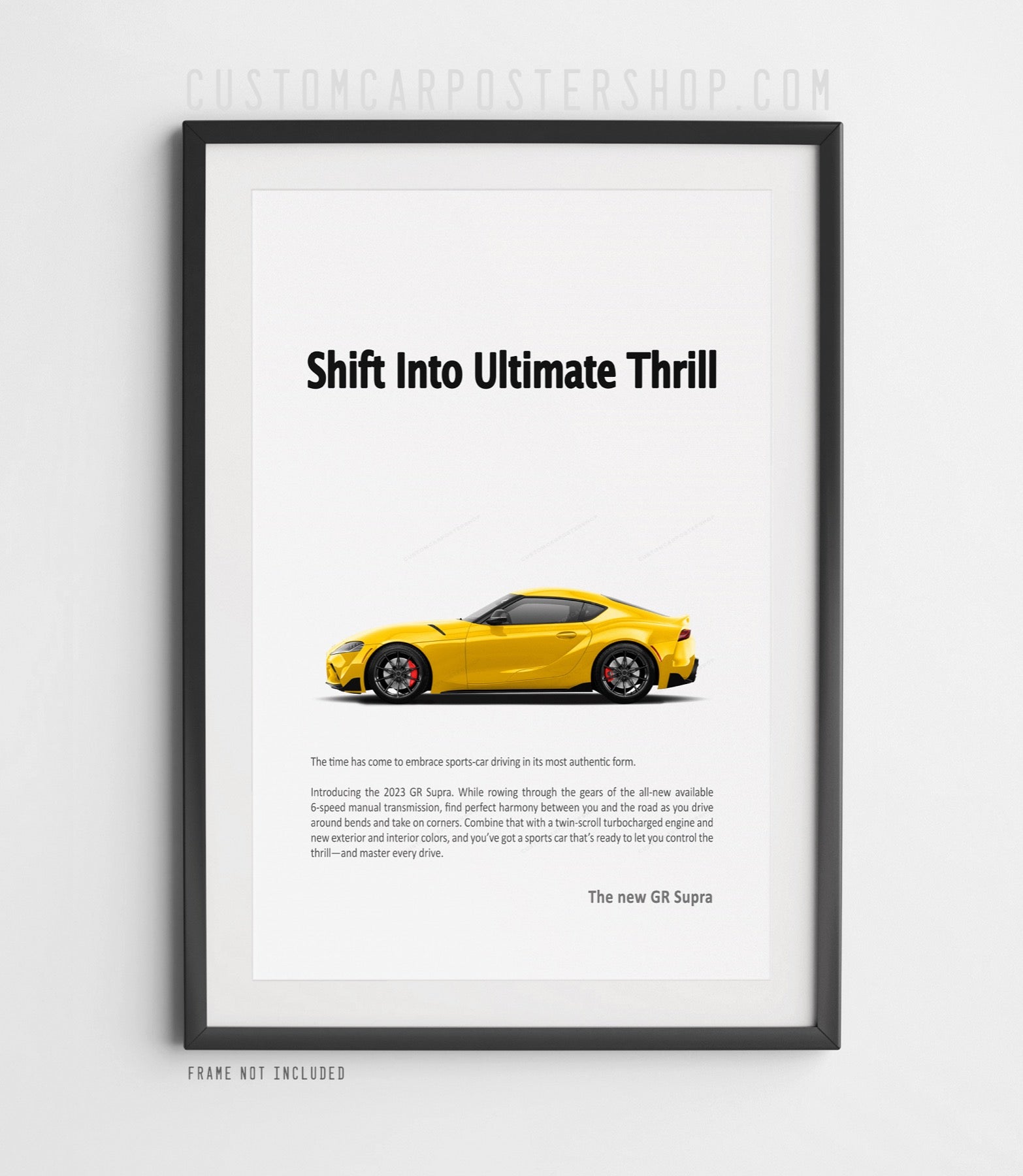 Toyota GR Supra Mk5 Print Ad Poster