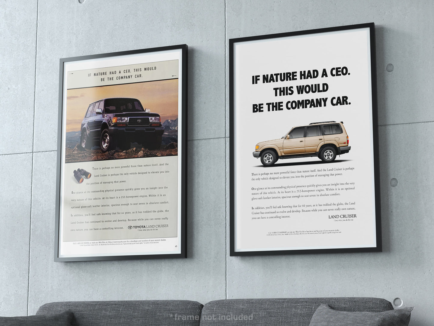 Toyota FZJ80 Classic Print Ad - Company Car