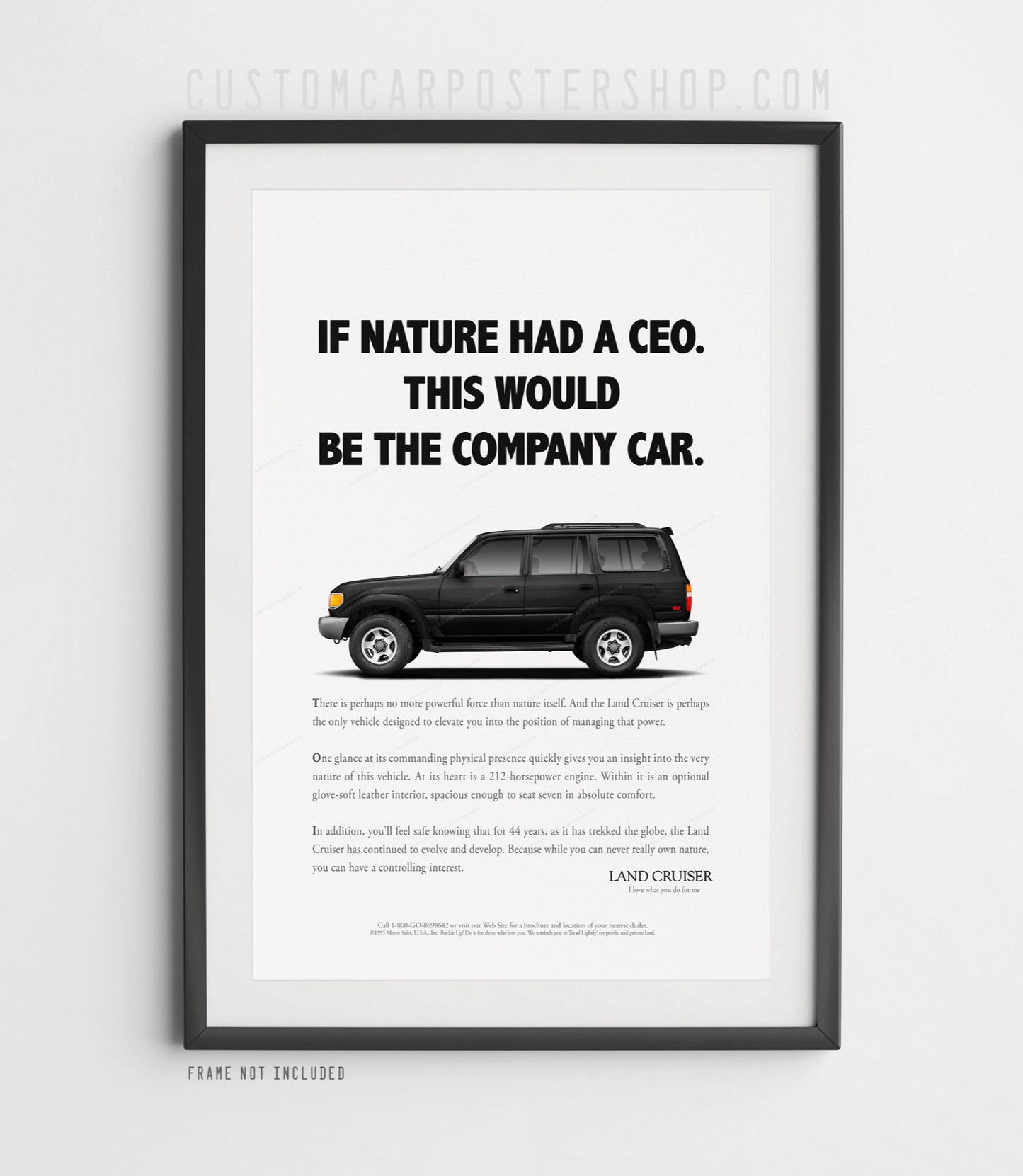Toyota FZJ80 Classic Print Ad - Company Car