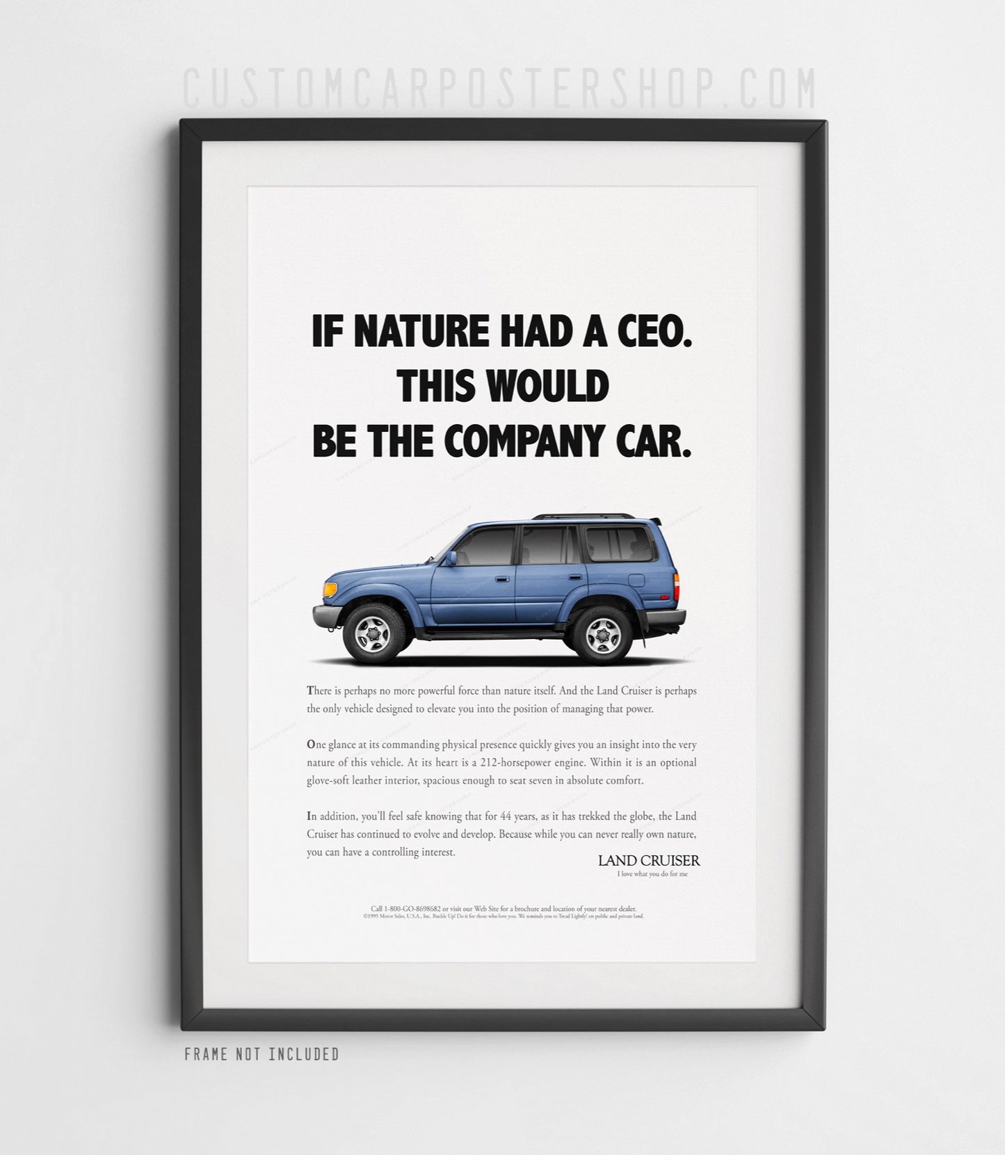 Toyota FZJ80 Classic Print Ad - Company Car