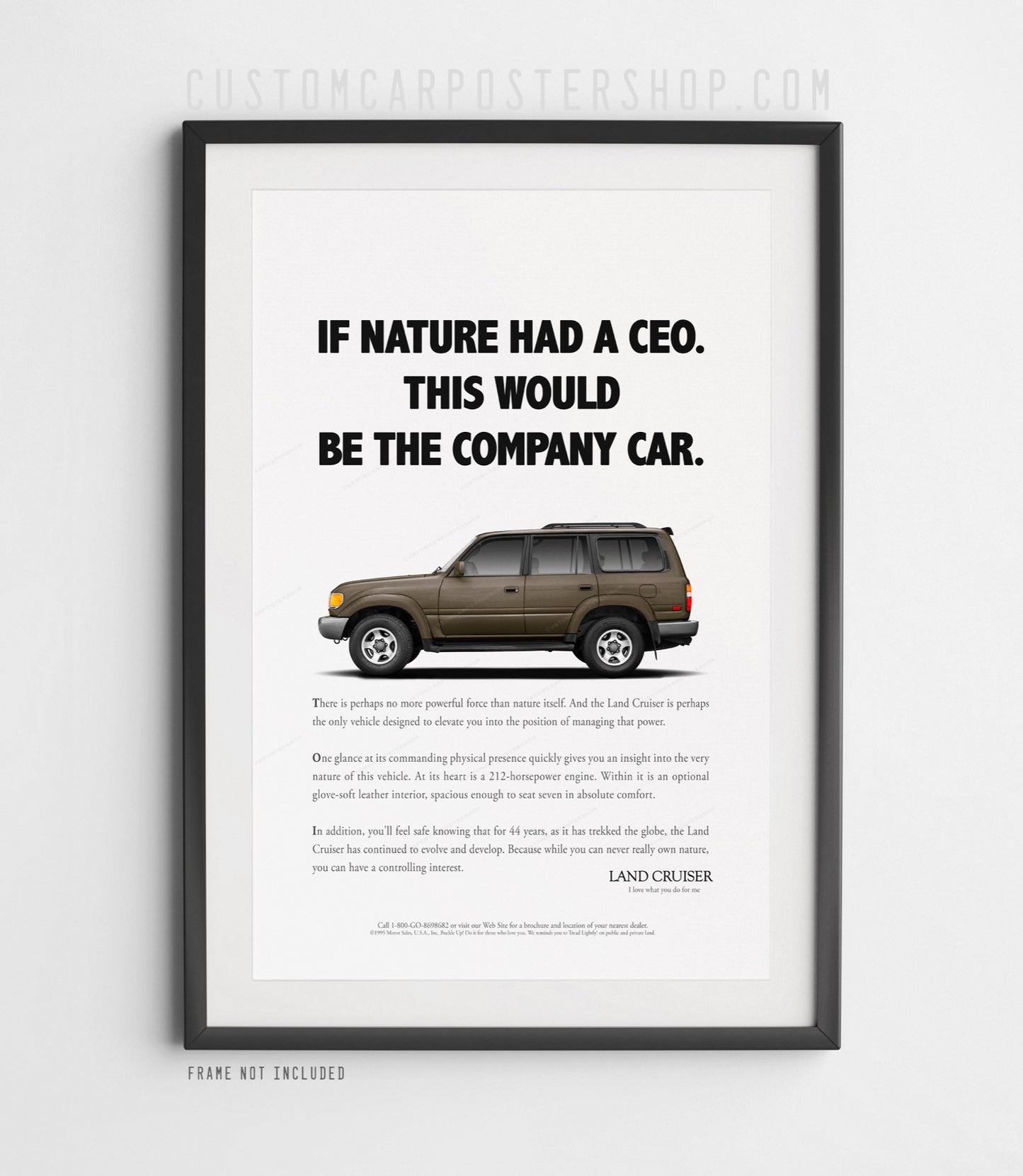Toyota FZJ80 Classic Print Ad - Company Car