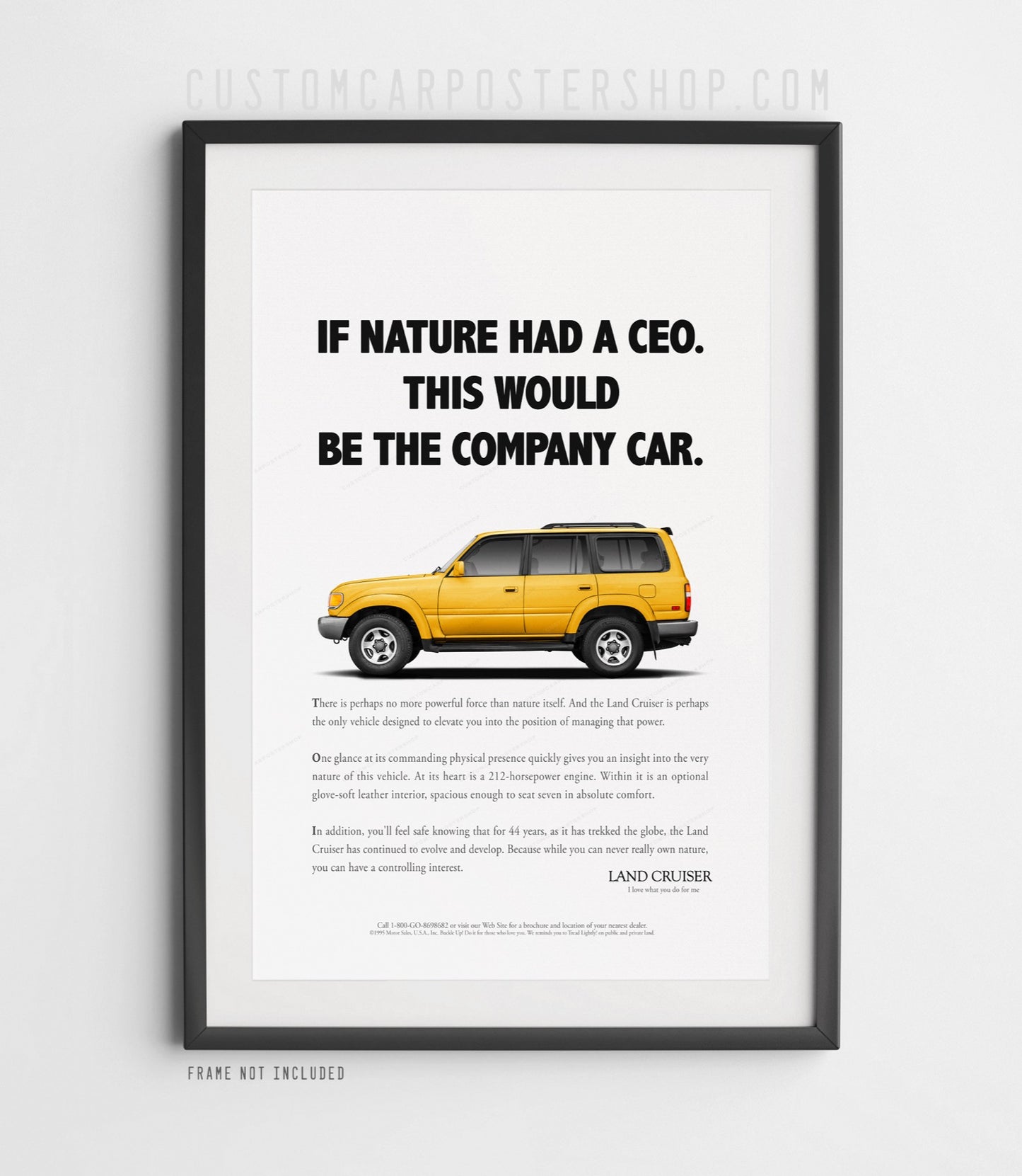 Toyota FZJ80 Classic Print Ad - Company Car