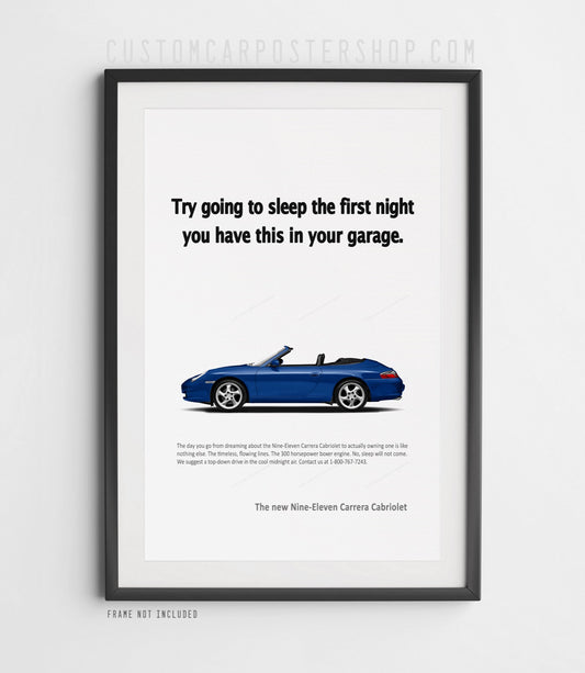 Porsche 911 Cabriolet (996.2) Print Ad - Try Going to Sleep