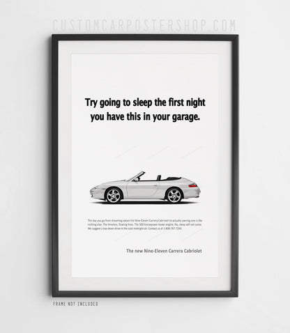 Porsche 911 Cabriolet (996.2) Print Ad - Try Going to Sleep