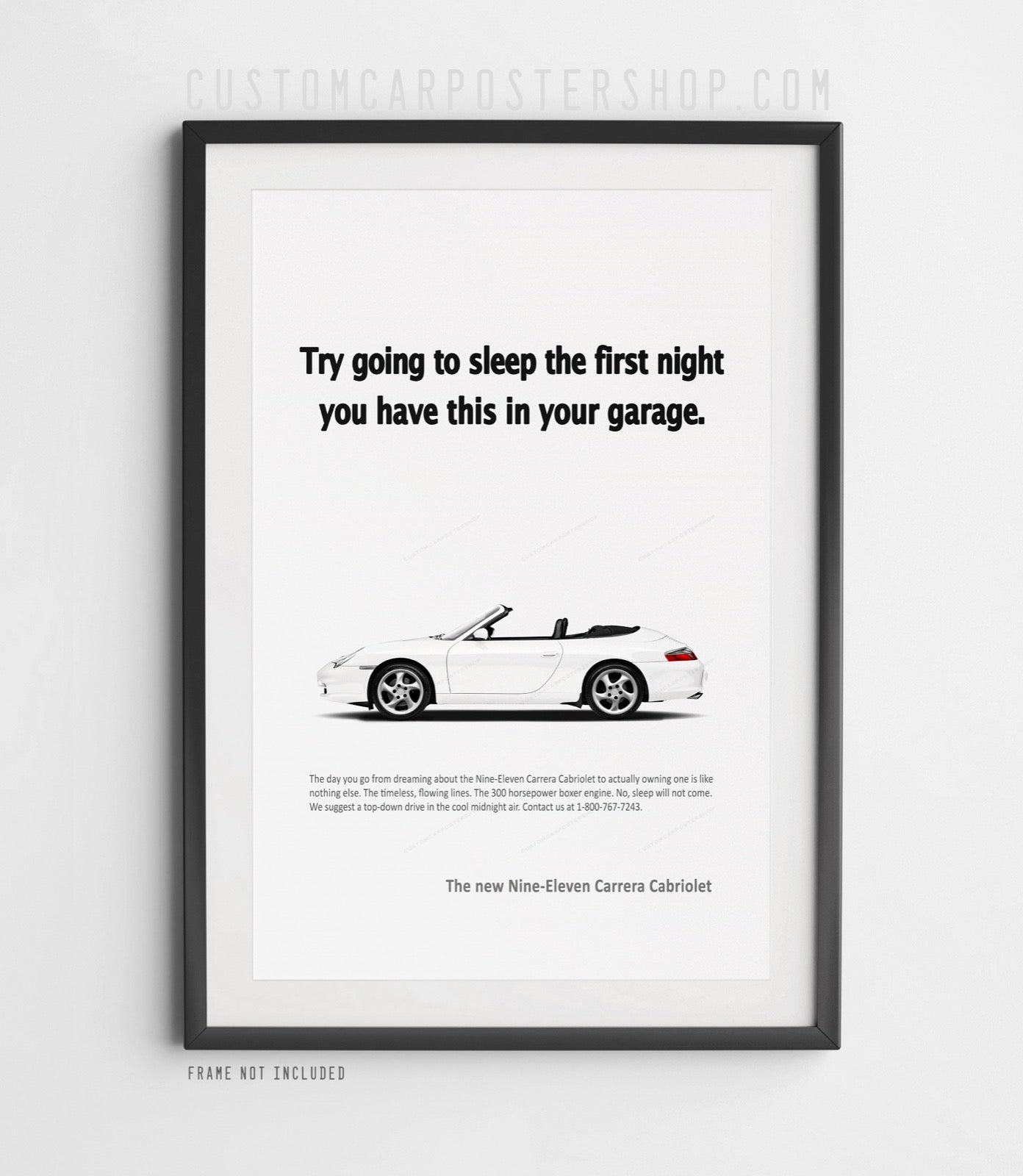 Porsche 911 Cabriolet (996.2) Print Ad - Try Going to Sleep