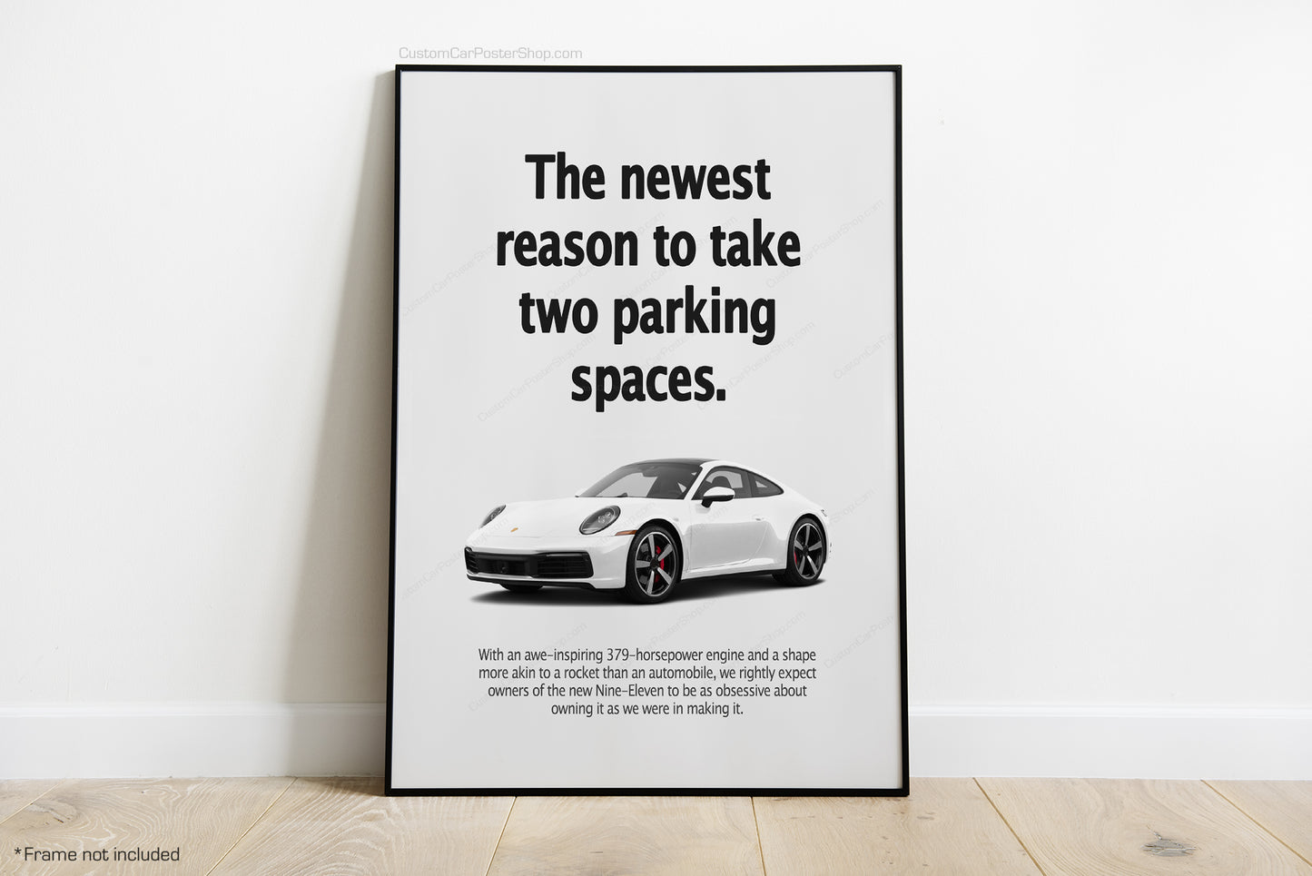 Two Parking Spots - Porsche 911 (992) Vintage Porsche Ads