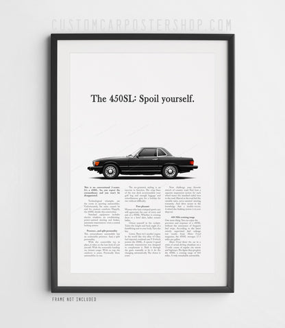 Mercedes-Benz 450SL Remastered Print Ad - Spoil Yourself