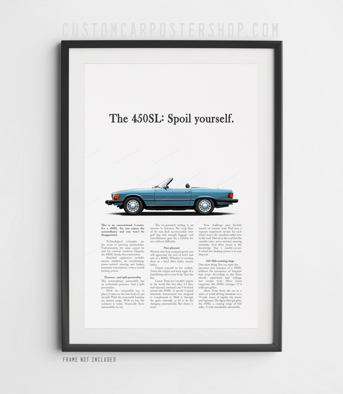Mercedes-Benz 450SL Remastered Print Ad - Spoil Yourself