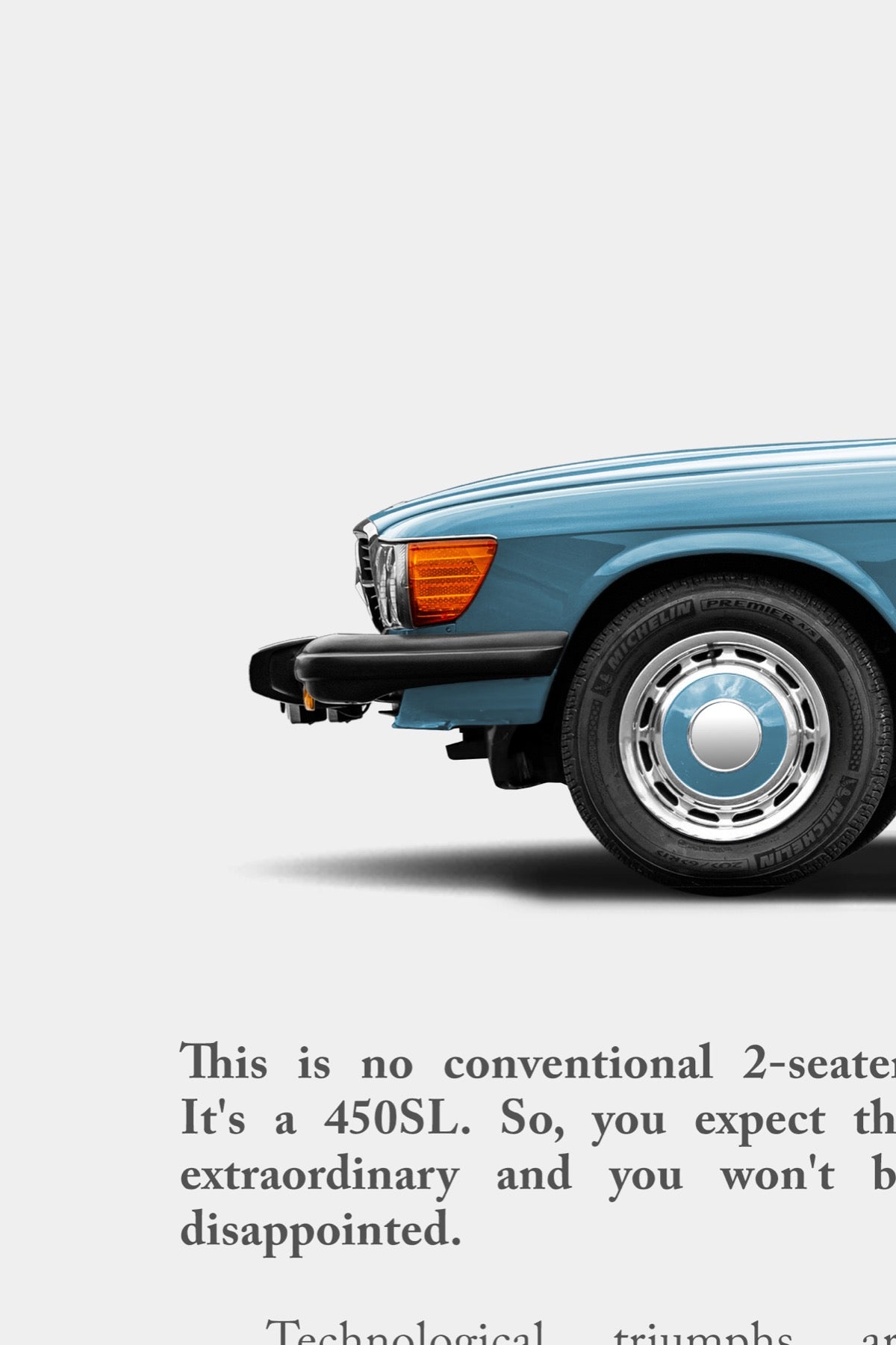 Mercedes-Benz 450SL Remastered Print Ad - Spoil Yourself