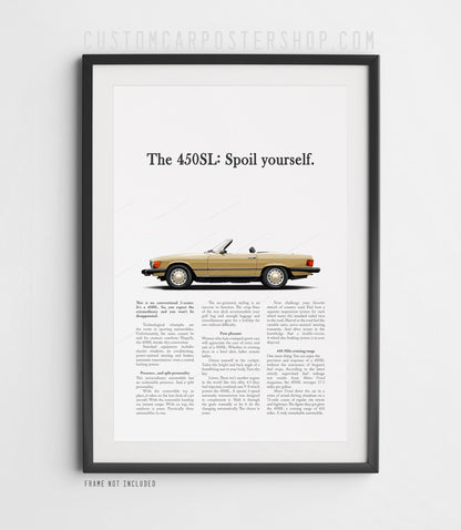 Mercedes-Benz 450SL Remastered Print Ad - Spoil Yourself