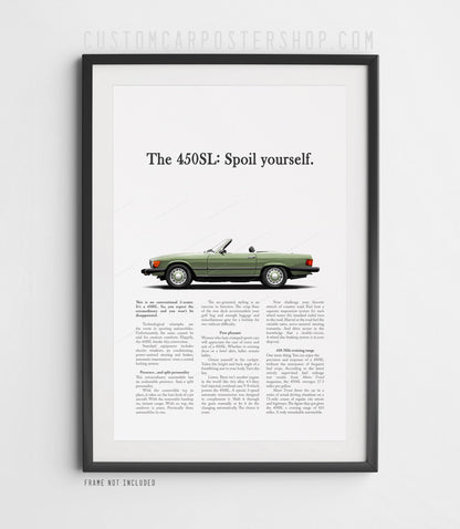 Mercedes-Benz 450SL Remastered Print Ad - Spoil Yourself