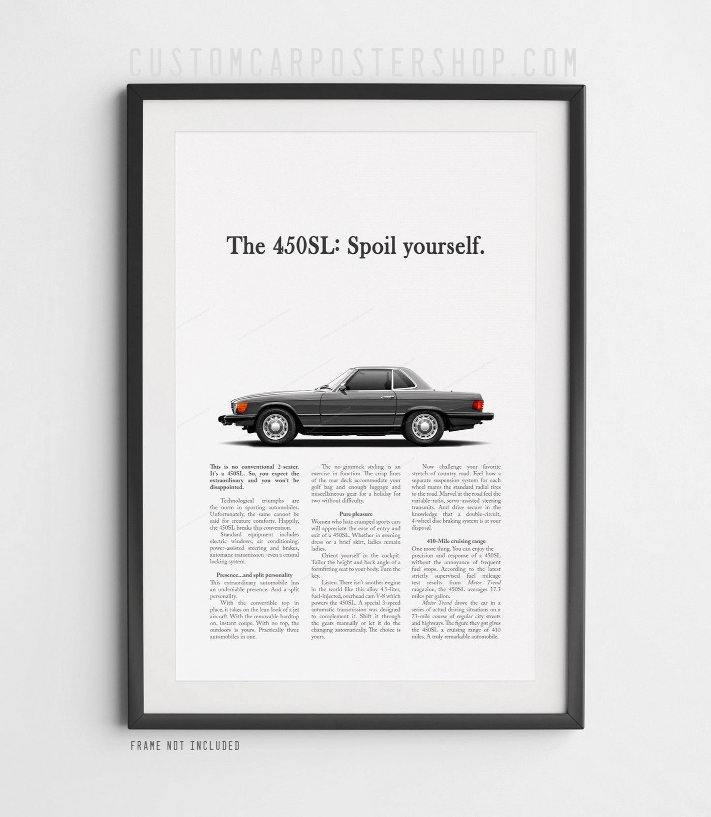 Mercedes-Benz 450SL Remastered Print Ad - Spoil Yourself