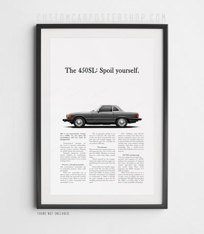 Mercedes-Benz 450SL Remastered Print Ad - Spoil Yourself