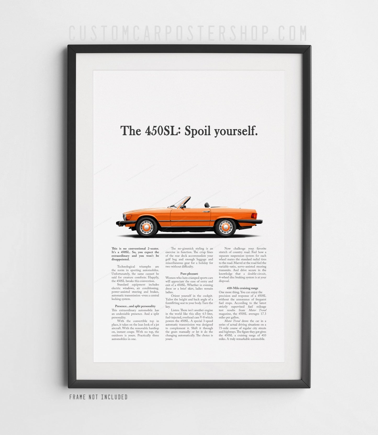 Mercedes-Benz 450SL Remastered Print Ad - Spoil Yourself