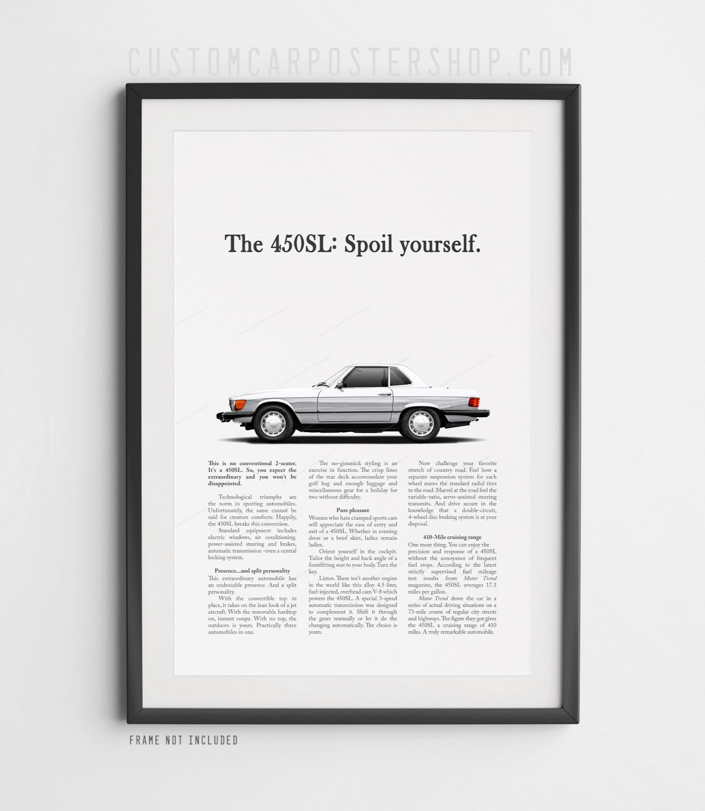 Mercedes-Benz 450SL Remastered Print Ad - Spoil Yourself