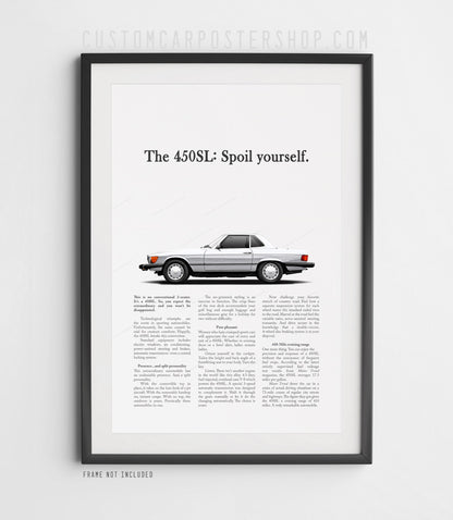 Mercedes-Benz 450SL Remastered Print Ad - Spoil Yourself