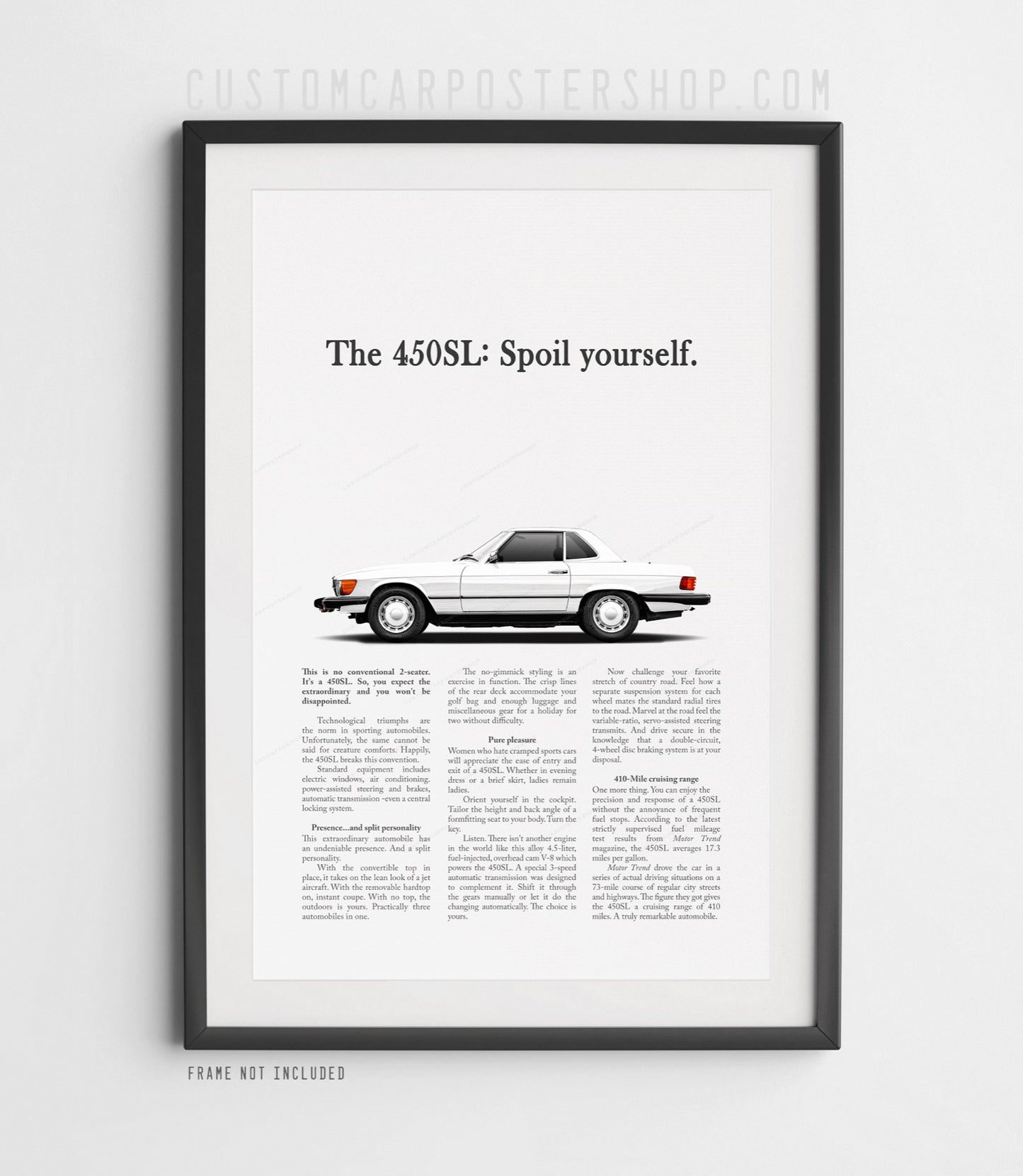 Mercedes-Benz 450SL Remastered Print Ad - Spoil Yourself