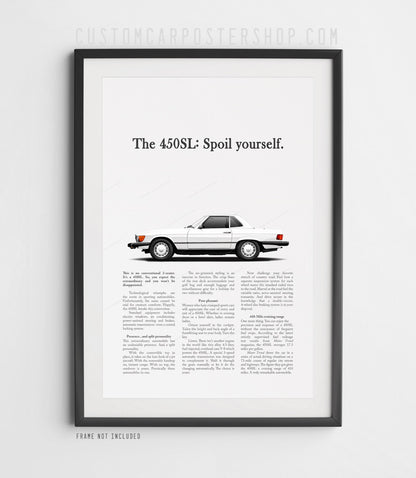Mercedes-Benz 450SL Remastered Print Ad - Spoil Yourself