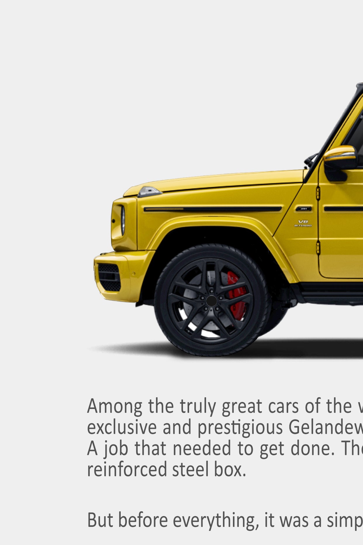 Mercedes-Benz G63 AMG Remastered Print Ad -You're Worth it