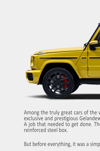 Mercedes-Benz G63 AMG Remastered Print Ad -You're Worth it
