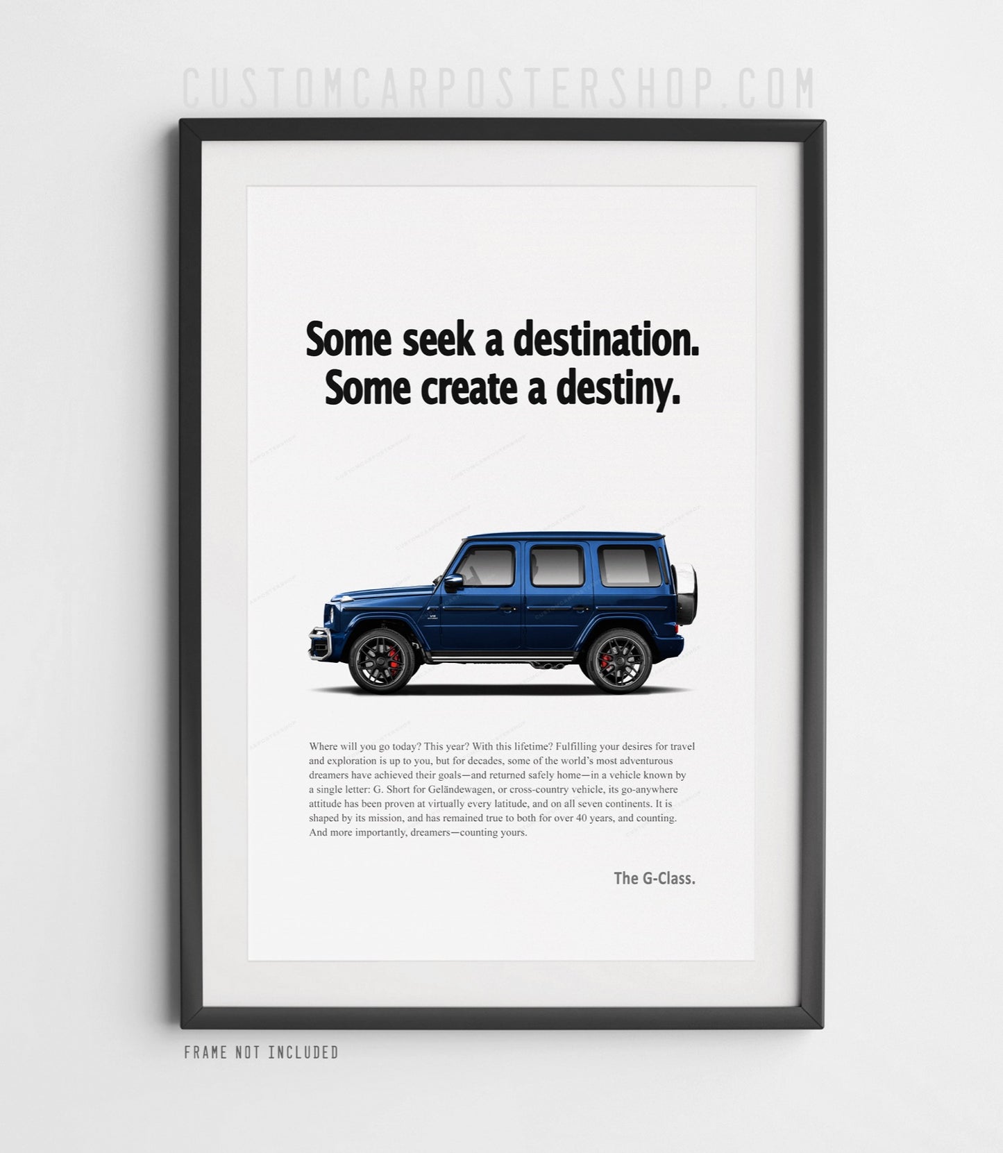Mercedes-Benz G63 AMG Remastered Print Ad - Create Destiny