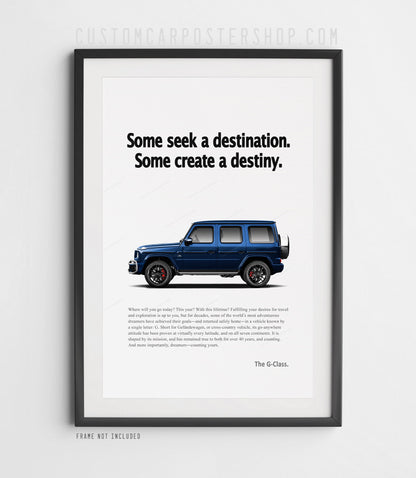 Mercedes-Benz G63 AMG Remastered Print Ad - Create Destiny