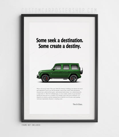 Mercedes-Benz G63 AMG Remastered Print Ad - Create Destiny