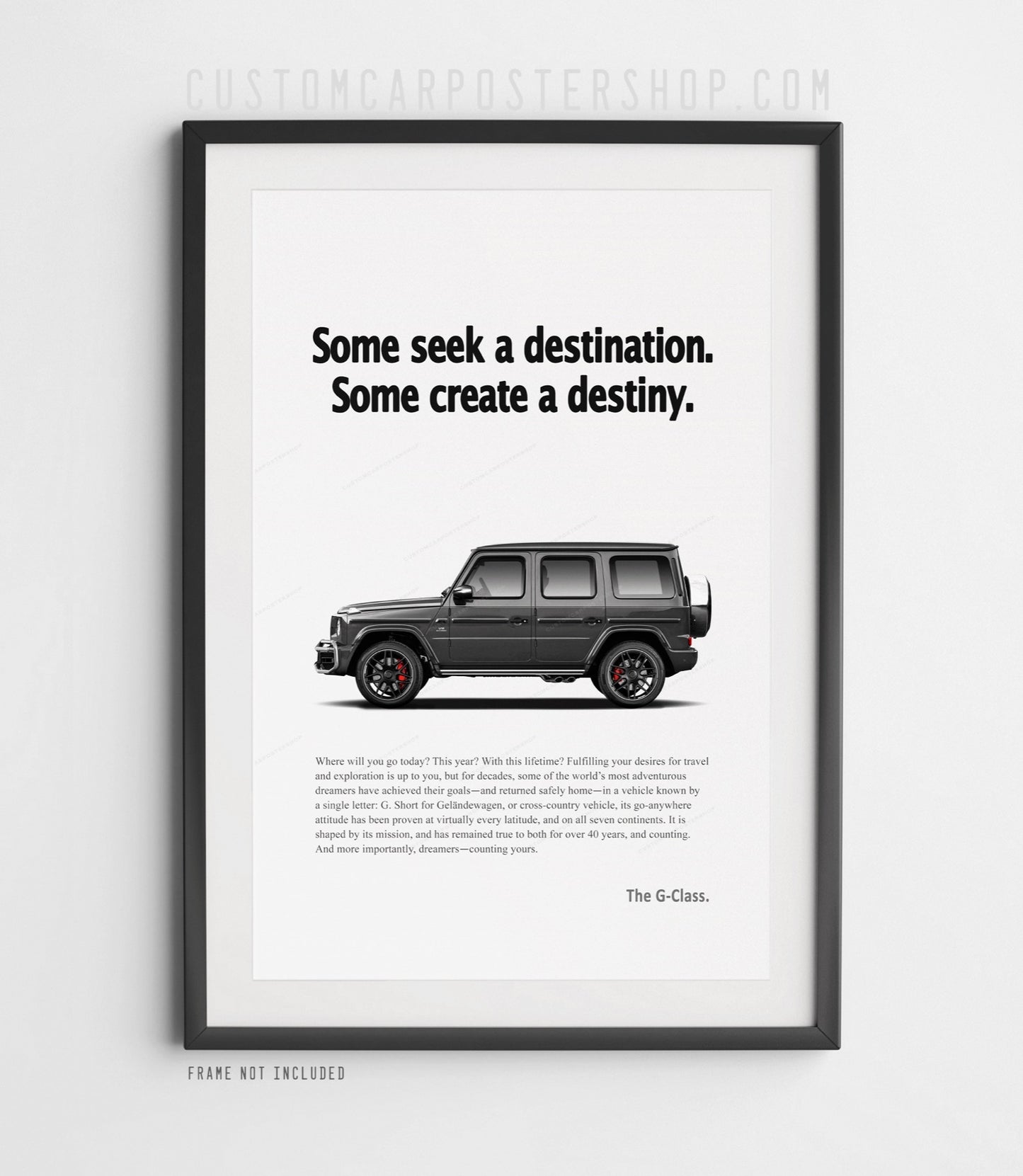 Mercedes-Benz G63 AMG Remastered Print Ad - Create Destiny