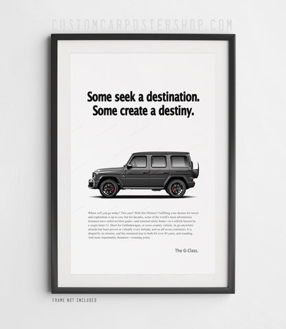 Mercedes-Benz G63 AMG Remastered Print Ad - Create Destiny