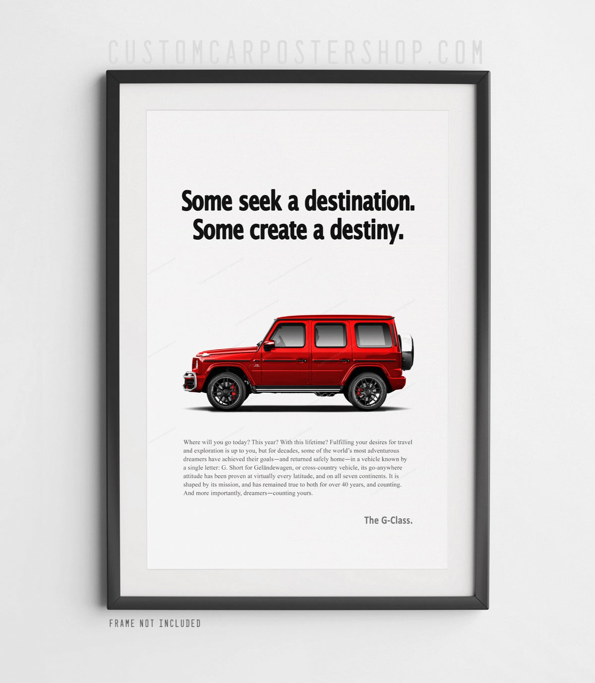 Mercedes-Benz G63 AMG Remastered Print Ad - Create Destiny