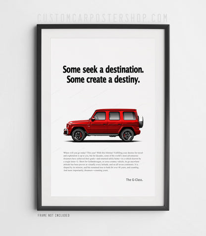 Mercedes-Benz G63 AMG Remastered Print Ad - Create Destiny