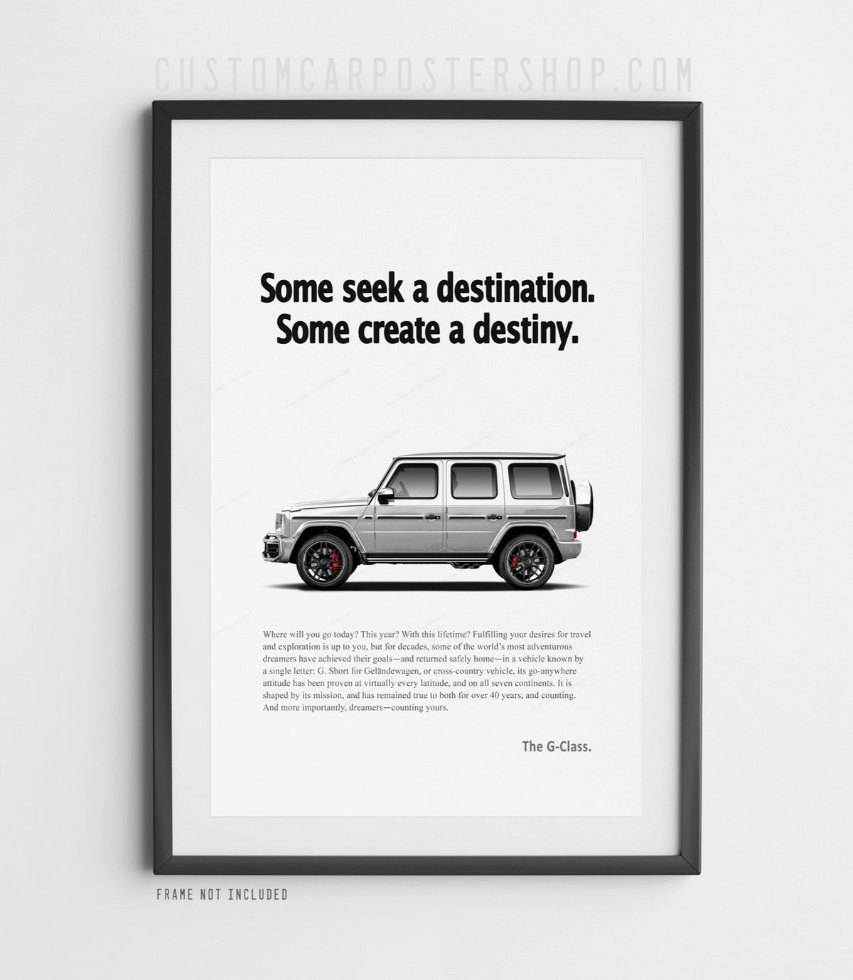 Mercedes-Benz G63 AMG Remastered Print Ad - Create Destiny