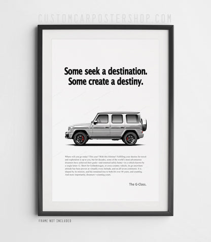 Mercedes-Benz G63 AMG Remastered Print Ad - Create Destiny