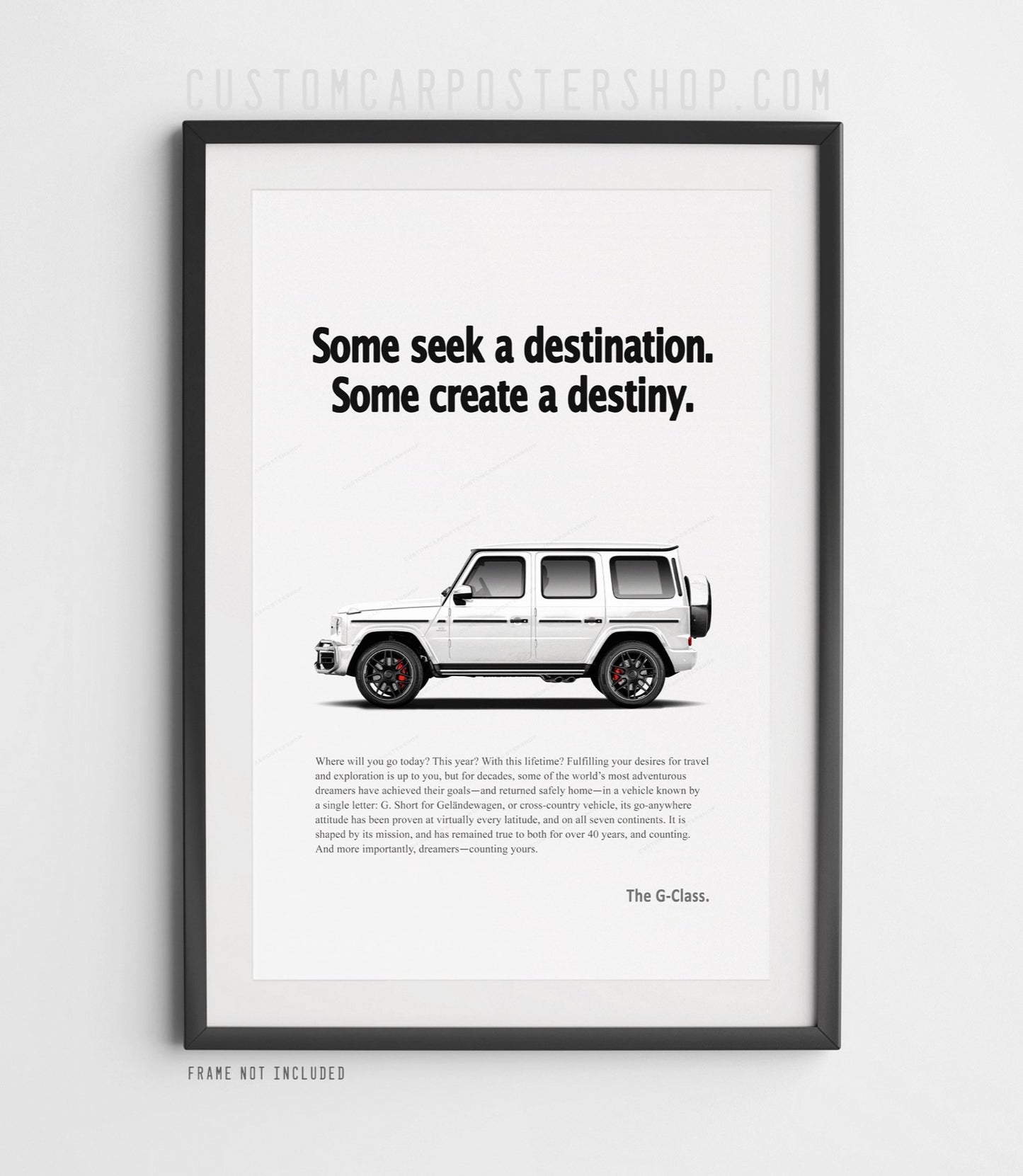 Mercedes-Benz G63 AMG Remastered Print Ad - Create Destiny