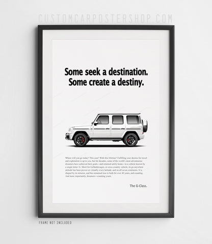 Mercedes-Benz G63 AMG Remastered Print Ad - Create Destiny