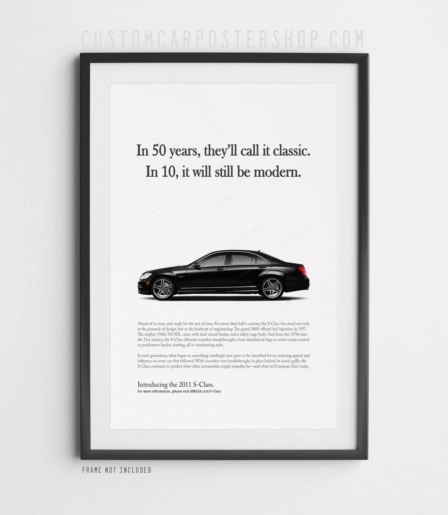Mercedes-Benz S-Class W221 Print Ad - In 50 Years